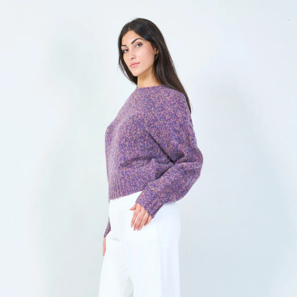 Soft textured knit sweater wholesale