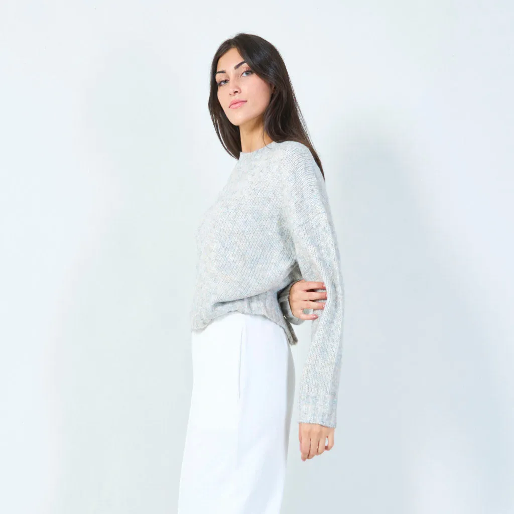 Soft textured knit sweater wholesale