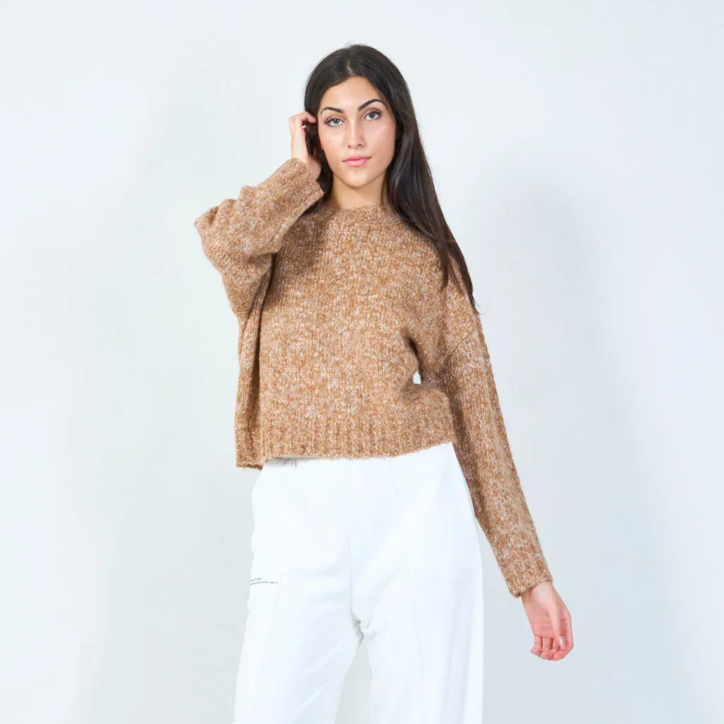 Soft textured knit sweater wholesale