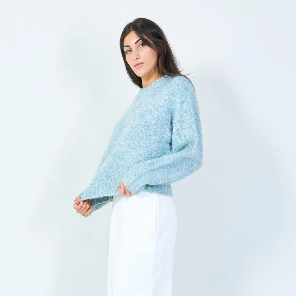 Soft textured knit sweater wholesale