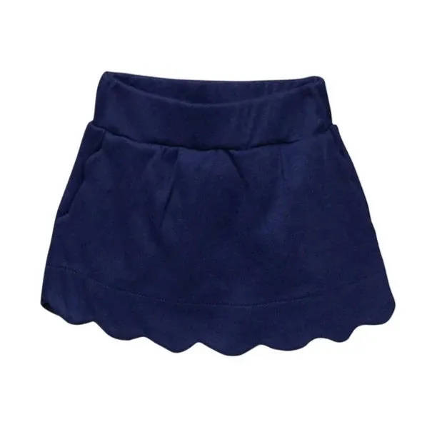 Sophie Scallop Skirt - Navy