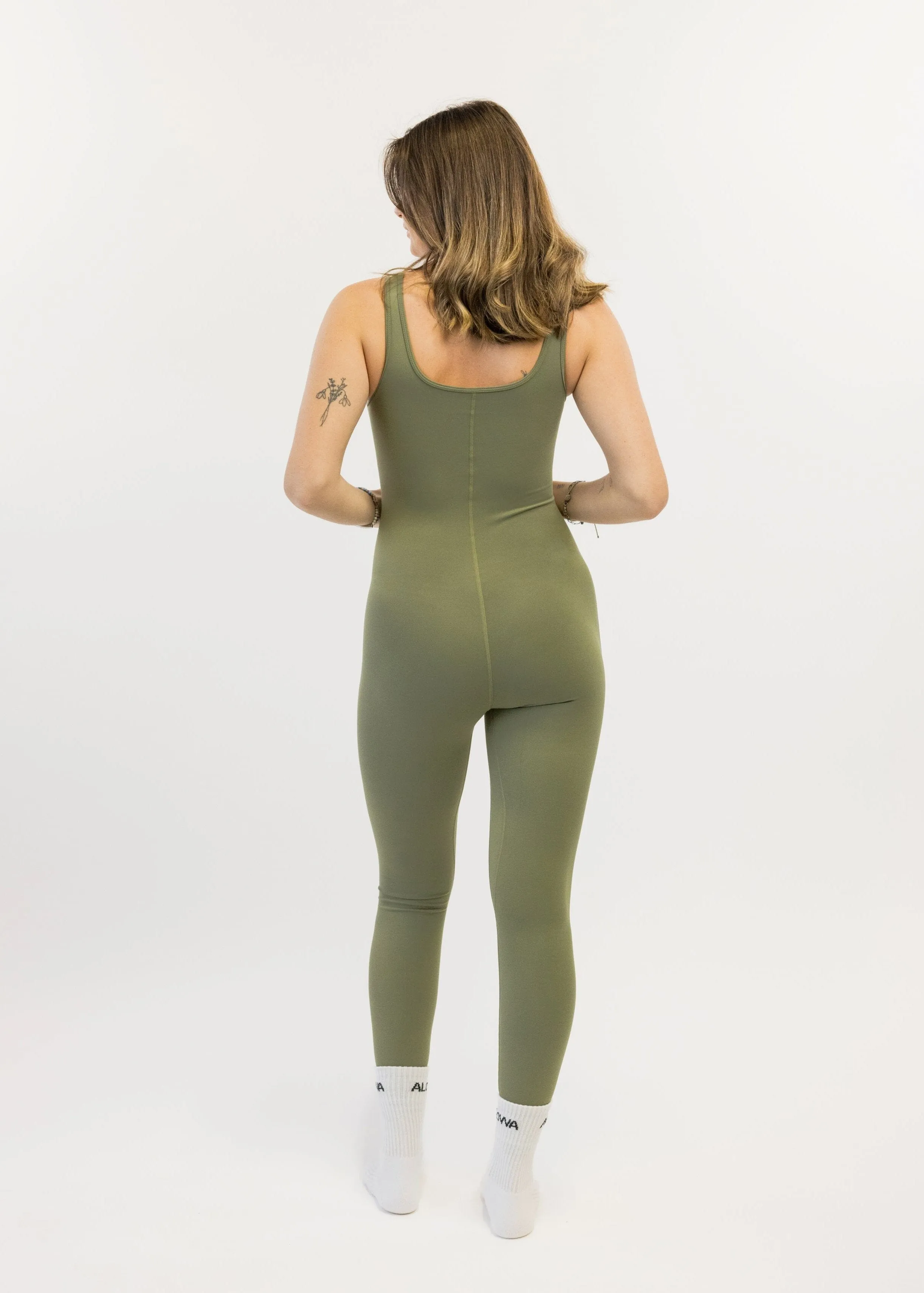 Stella Romper Leggings Warm Sage