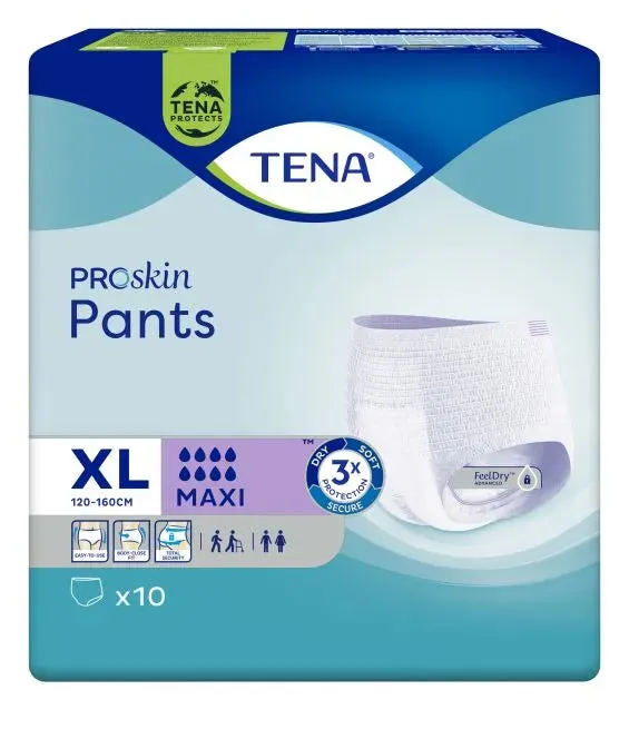 Tena Pants Maxi X-Large PROskin 100-135cm (Packet 10)