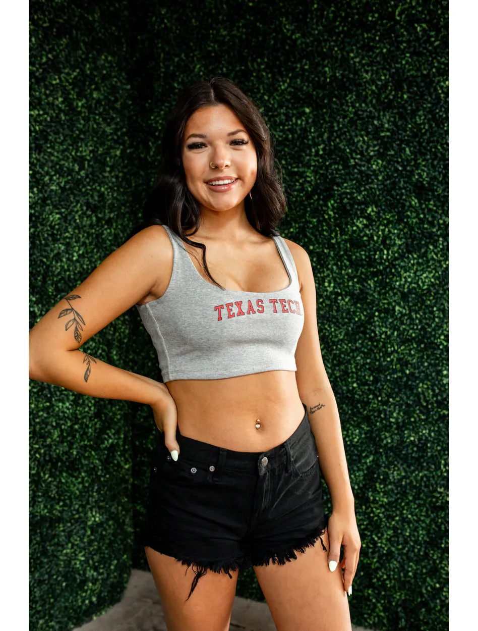 Texas Tech Hype & Vice "Scoop Neck" Crop Top