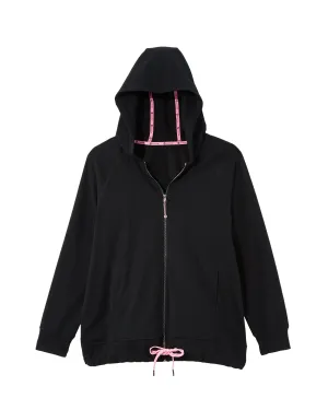 Windom Hooded Athleisure Jacket | Black