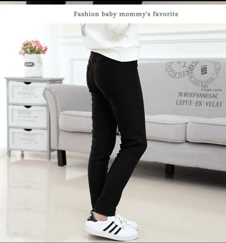 Winter Leggings - Velvet Pants Thicken Warm Long Trousers for Kids