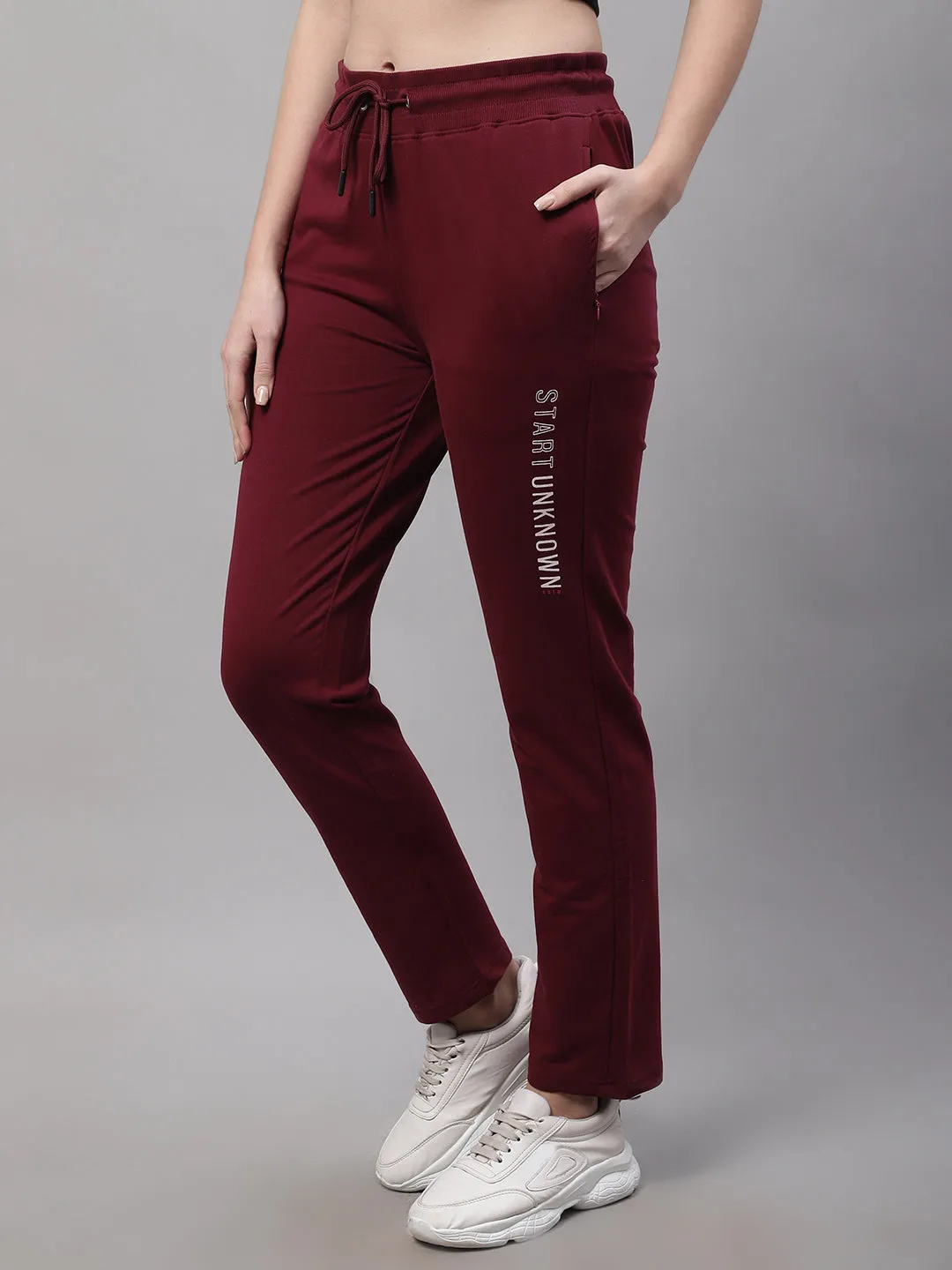 Women Wine Trackpant