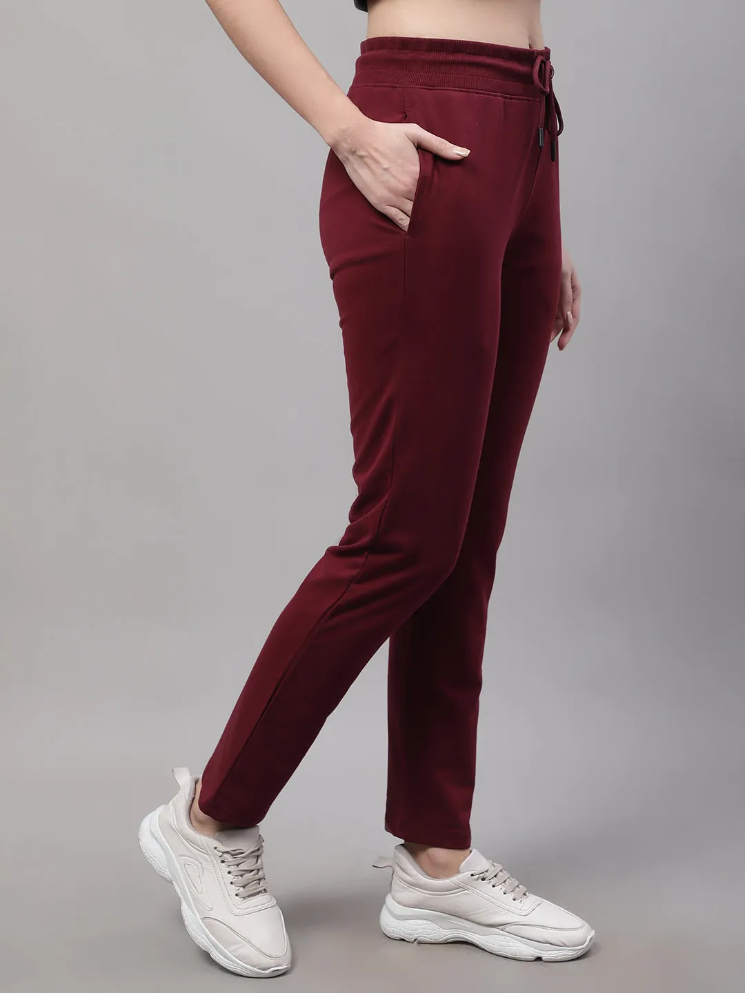 Women Wine Trackpant