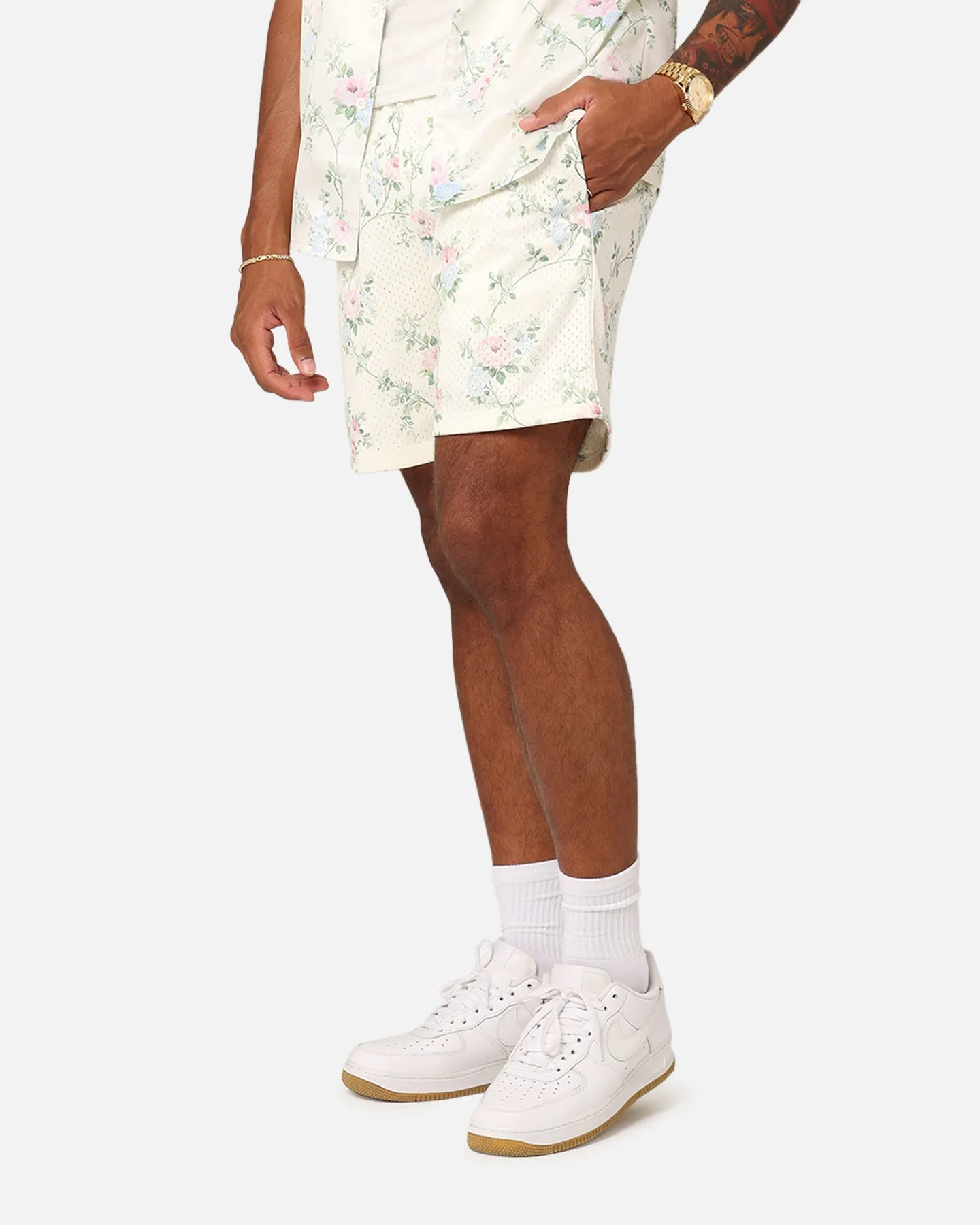 XXIII Anthony Mesh Shorts Cream/Blue/Pink