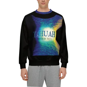 Yahuah-Master of Hosts 02-01 Men’s Designer Relaxed Fit Front Patch Sweatshirt