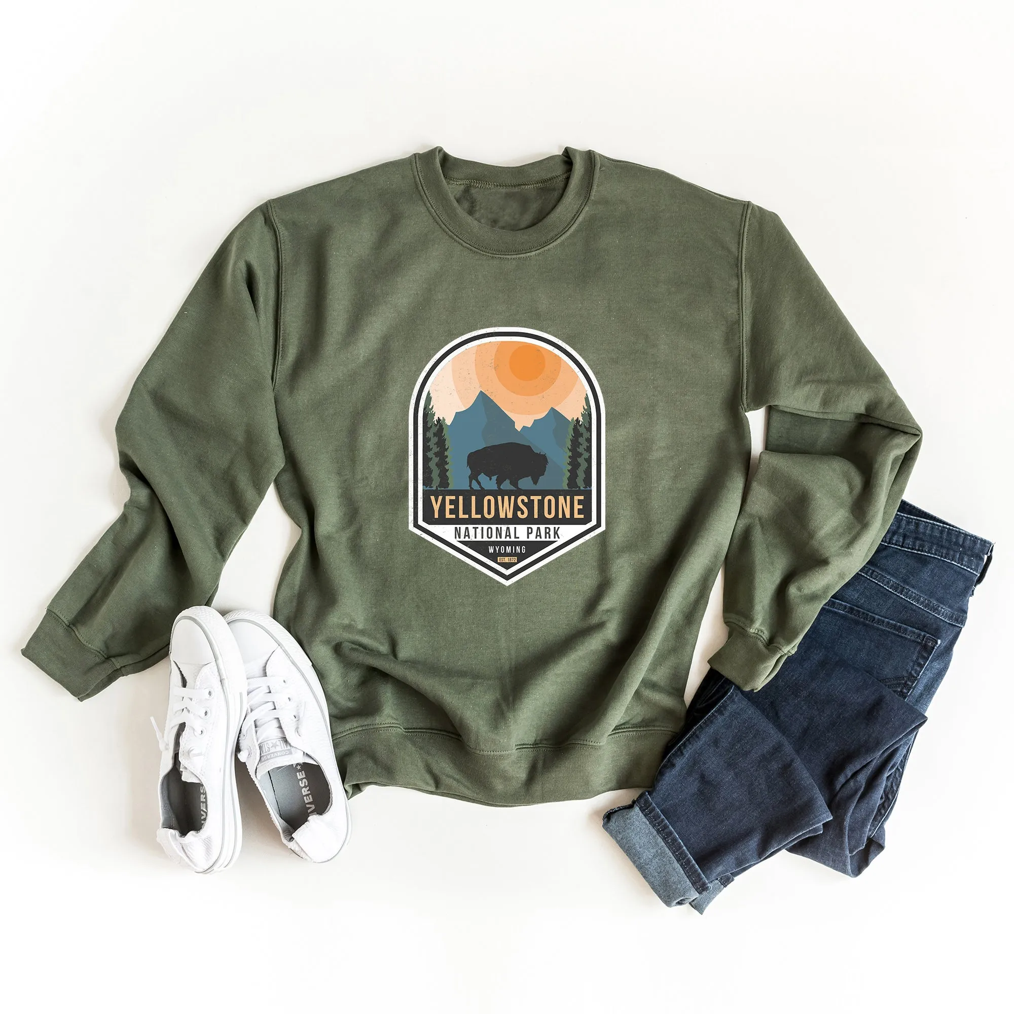 Yellowstone National Park Badge | Sweatshirt